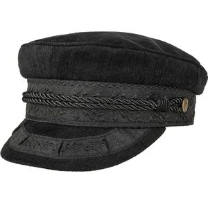 Brixton Albany Fisherman Cap (Black, Small)